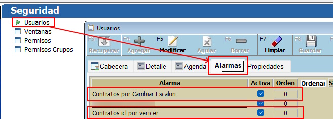 Alarmas SII